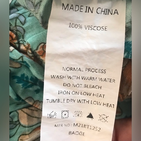 SIMPLEE Fringe Belt Floral Print Wide Leg Pants Size L - Picture 11 of 12